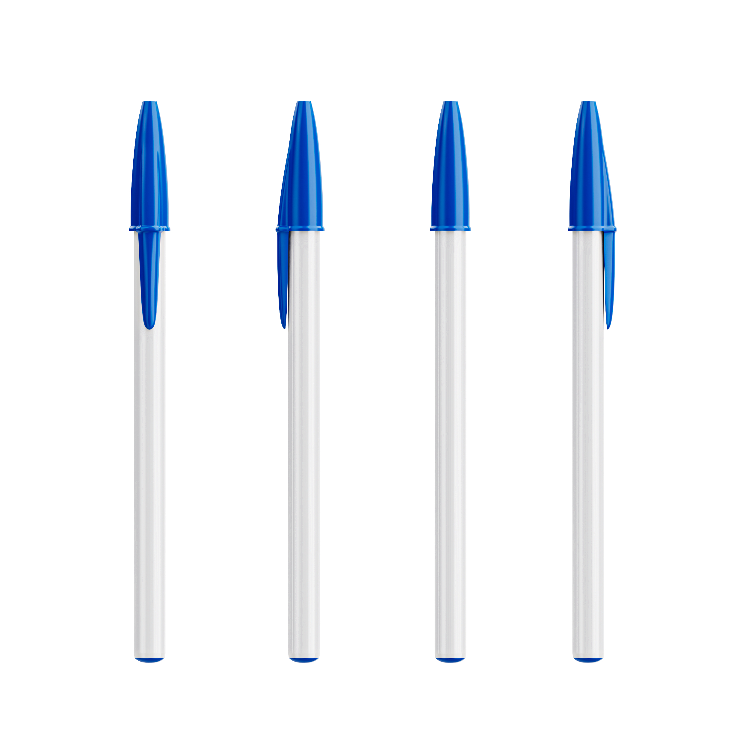 Stylo bille publicitaire BIC® Style Blanc - Bleu - Encre bleue